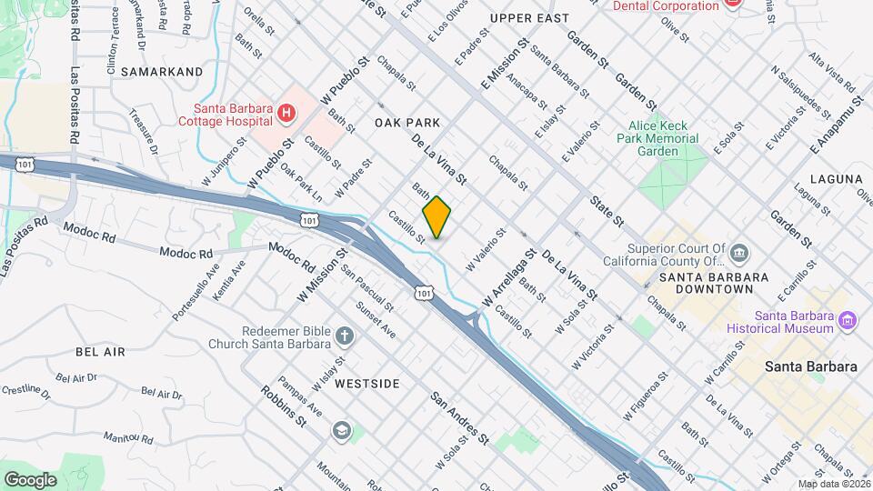 334 W Islay St Map and Location Details