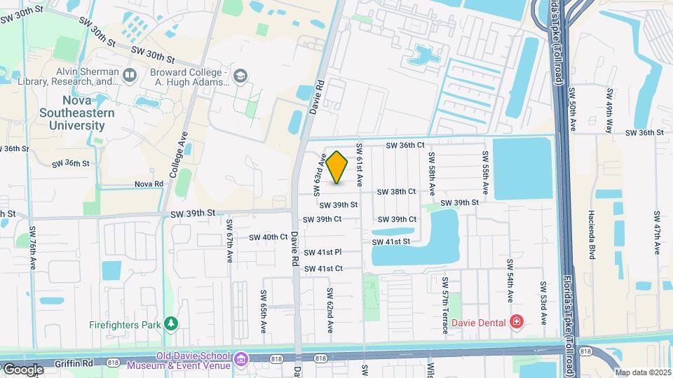 6201 SW 38th Ct Map and Location Details