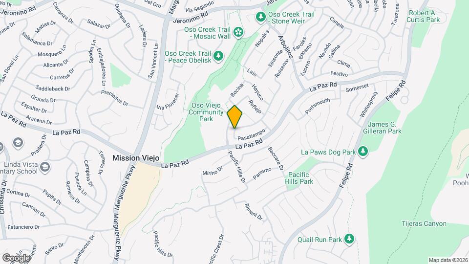 27533 Pasatiempo Mapa y Detalles de la Ubicación