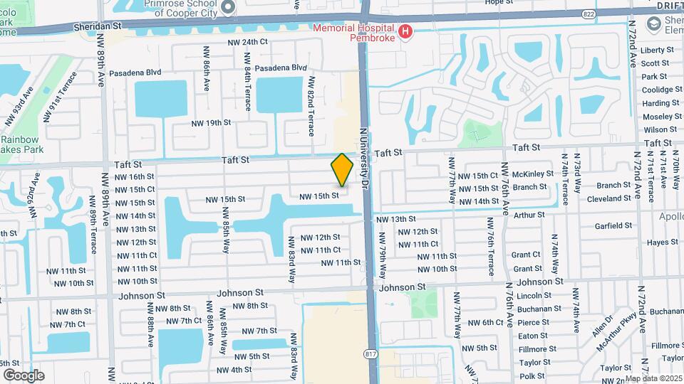 8111 NW 15th St Map and Location Details