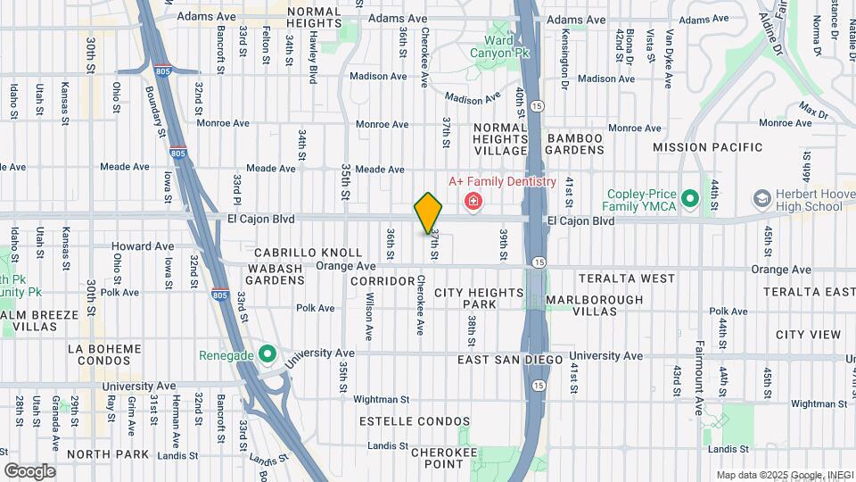 4250-54 37th St Mapa y Detalles de la Ubicación