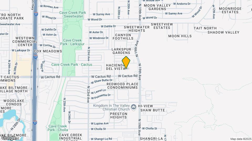 2020 W Cactus Rd Map and Location Details