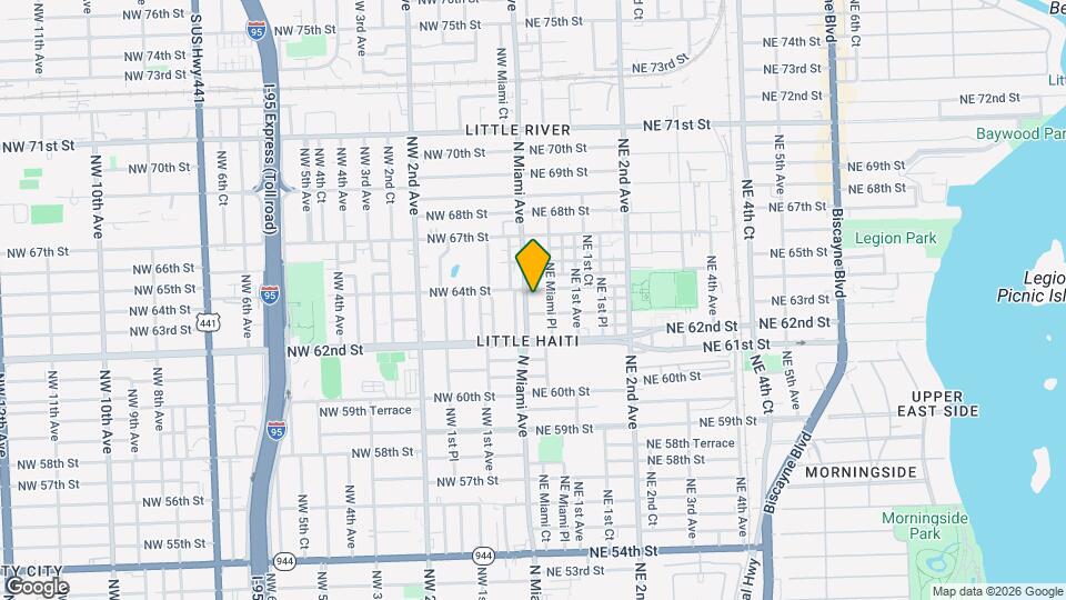 6335 N Miami Ave Map and Location Details