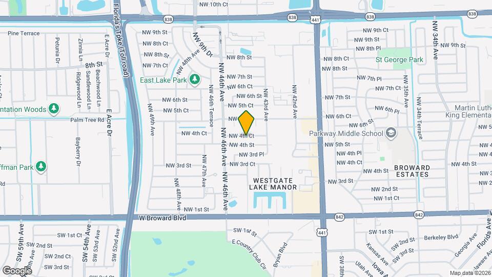 4440 NW 4th Ct Map and Location Details