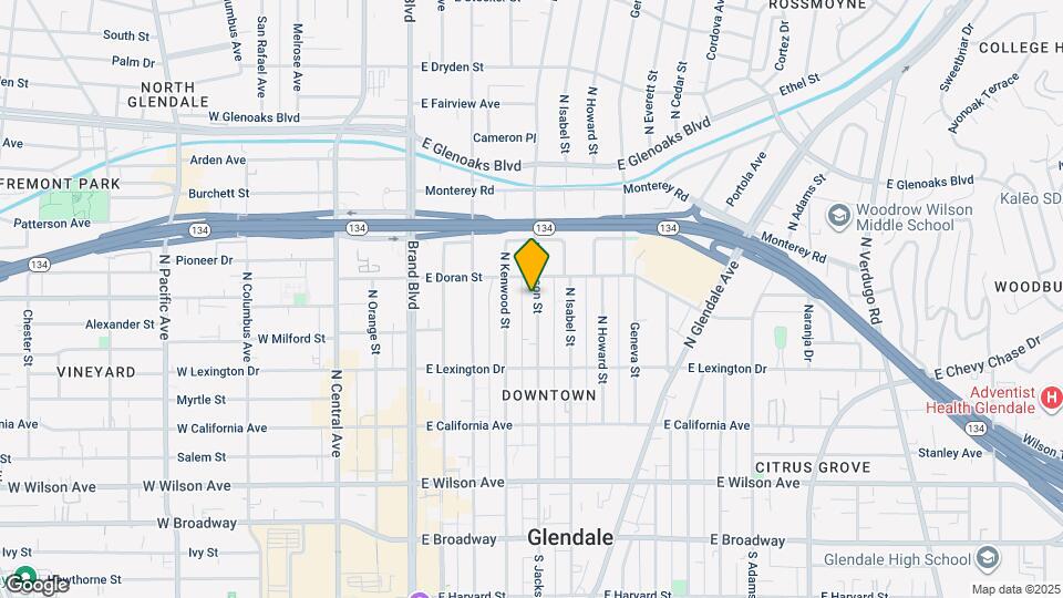 529.5 N Jackson St Map and Location Details