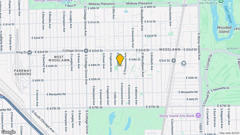 6409 S Ellis Ave Map and Location Details