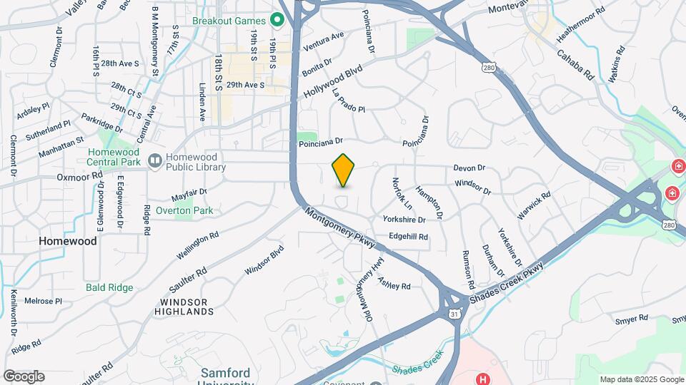 Cahaba Park Apartments Mapa y Detalles de la Ubicación