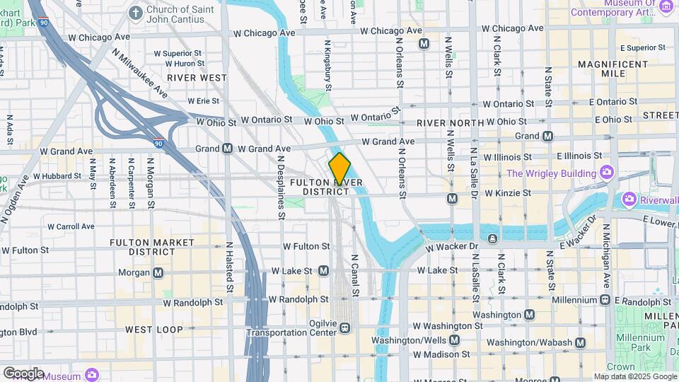 400 N Clinton St Map and Location Details