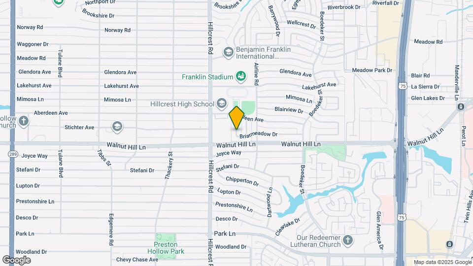 7040 Briarmeadow Dr Mapa y Detalles de la Ubicación