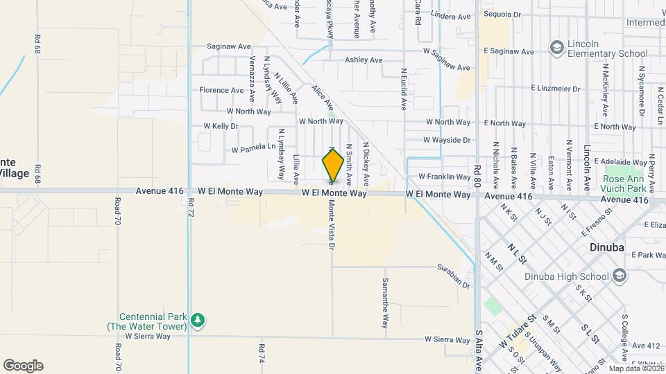 881 W El Monte Way Map and Location Details