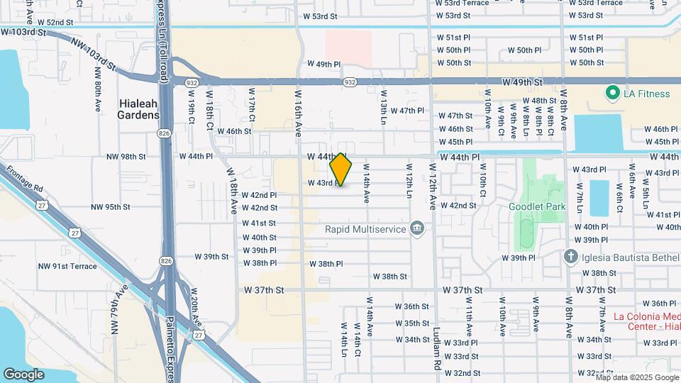 1465 W 42nd Pl Map and Location Details