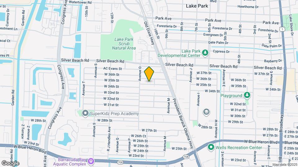 1232 W 35th St Map and Location Details