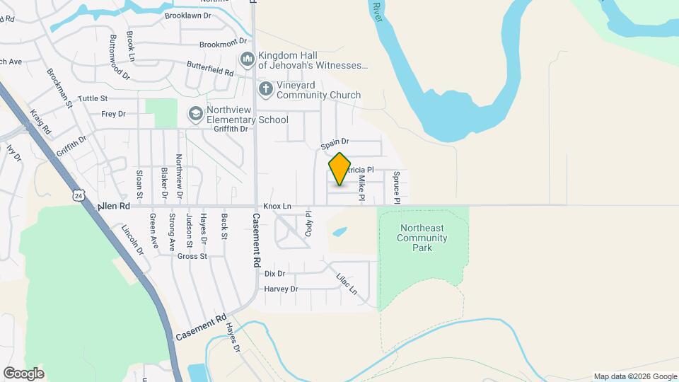 313 Holly Pl Map and Location Details