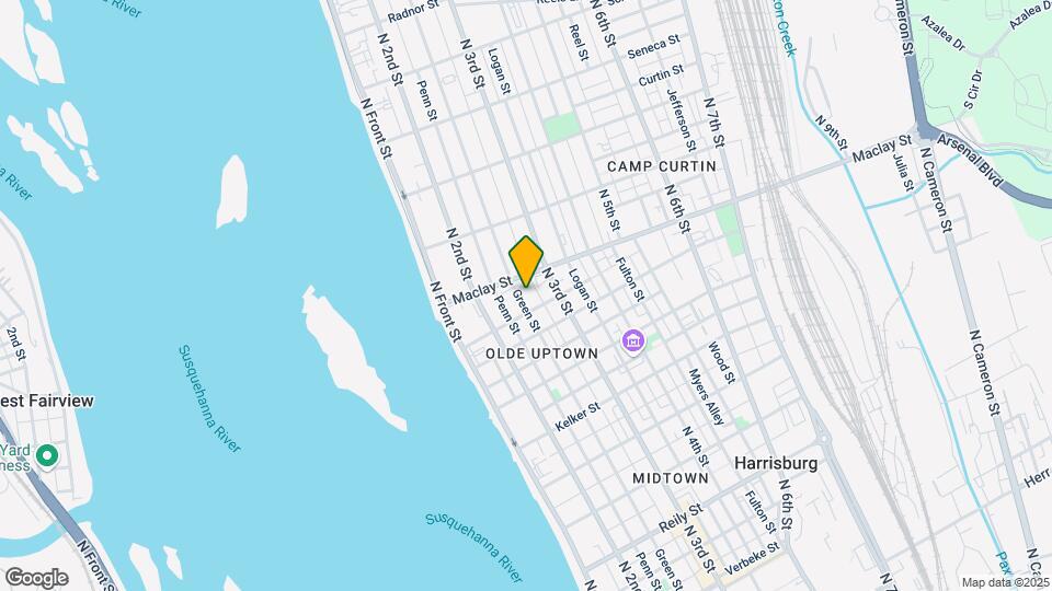 2039 Green St, Unit 1 Map and Location Details