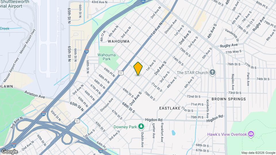 7020 1st Ave S Map and Location Details