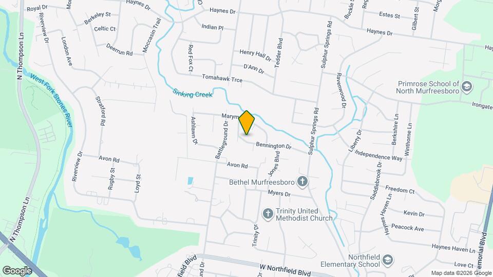 2426 Bennington Dr Map and Location Details