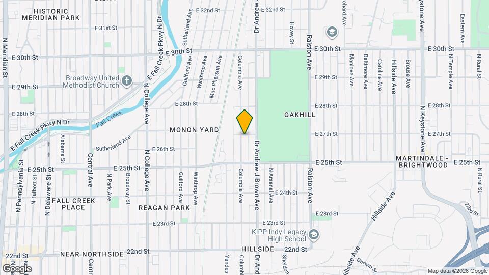 2553 Columbia Ave Map and Location Details