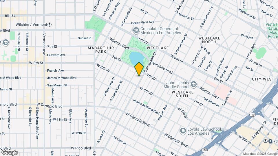 725 S Alvarado St Map and Location Details
