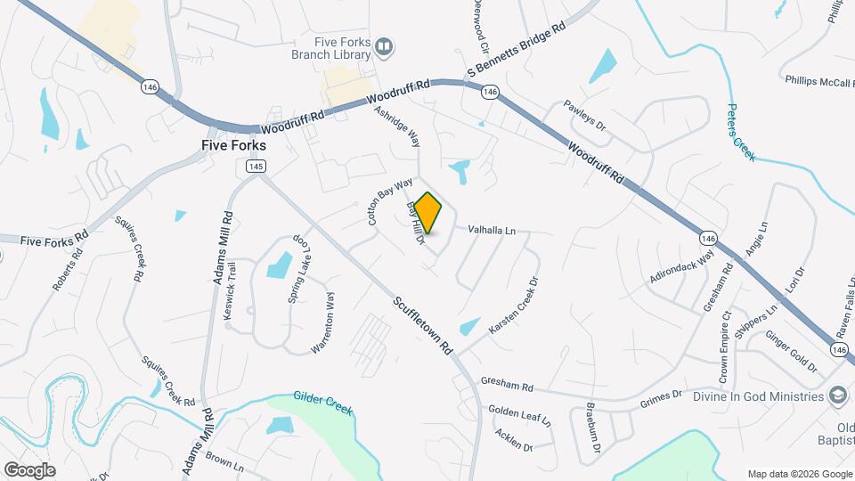 105 Bay Hill Dr Map and Location Details