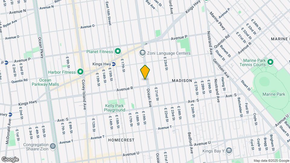 2246 Ocean Ave Mapa y Detalles de la Ubicación