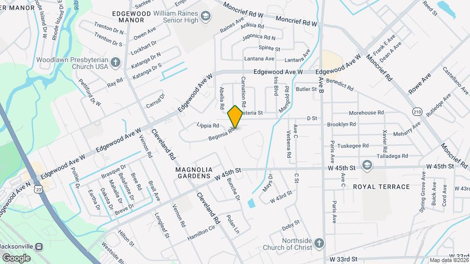 2632 Begonia Rd Map and Location Details