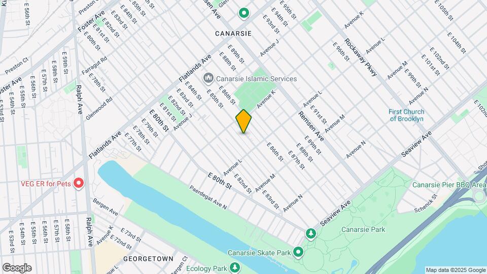 1146 E 85th St, Unit 1st Floor Map and Location Details