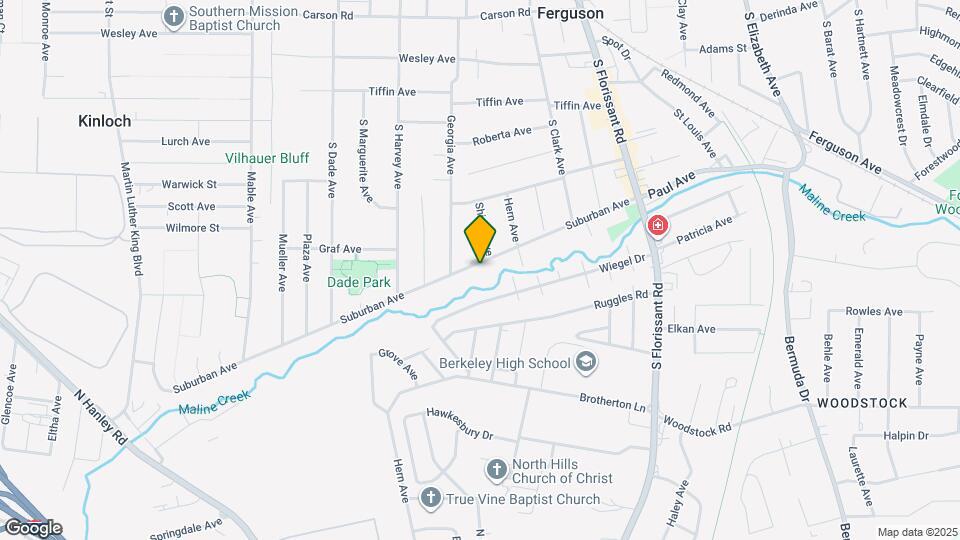 334 Suburban Ave Map and Location Details