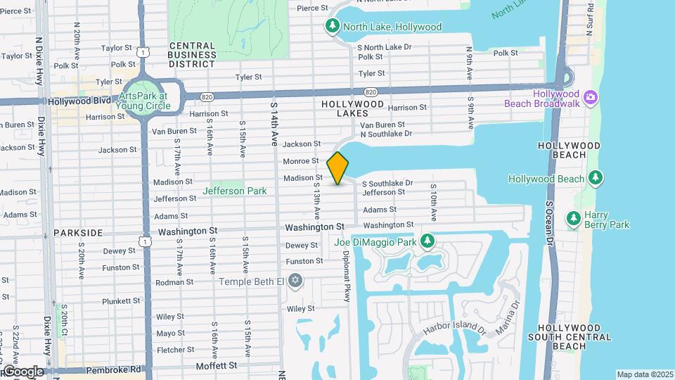 1229 Jefferson St Map and Location Details