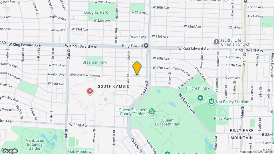 540 W 28th Ave Map and Location Details