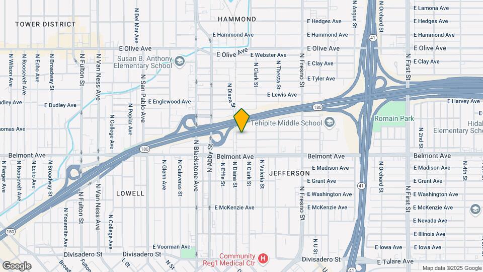 2025 E White Ave Mapa y Detalles de la Ubicación