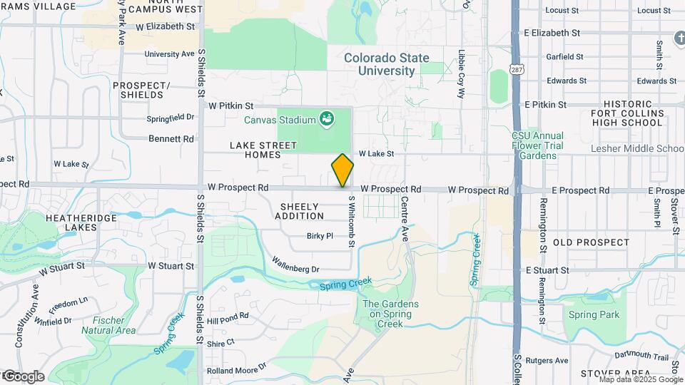605 W Prospect Rd Map and Location Details