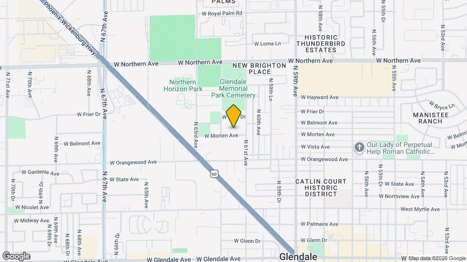 6122 W Morten Ave Map and Location Details