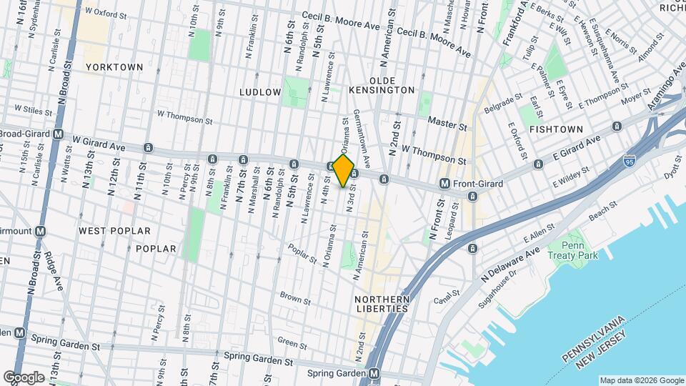 1137 N Orianna St Mapa y Detalles de la Ubicación