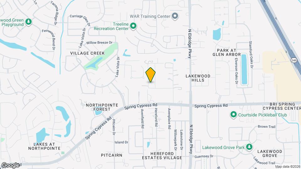 17214 Texas Willow Dr Map and Location Details