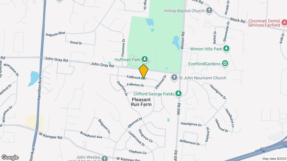 1777 Fallbrook Ln Map and Location Details