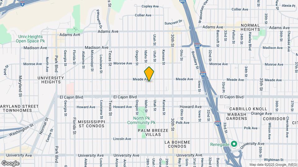 4377 Idaho St Mapa y Detalles de la Ubicación
