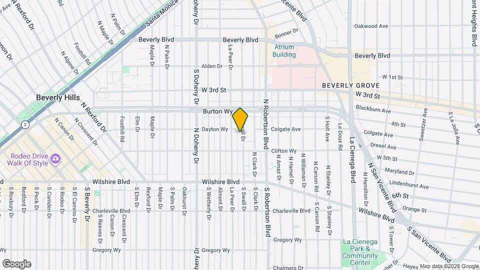 243 N Swall Dr Map and Location Details