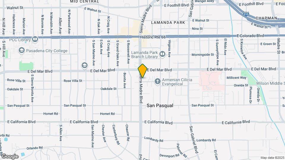 294 S Sierra Madre Blvd Map and Location Details
