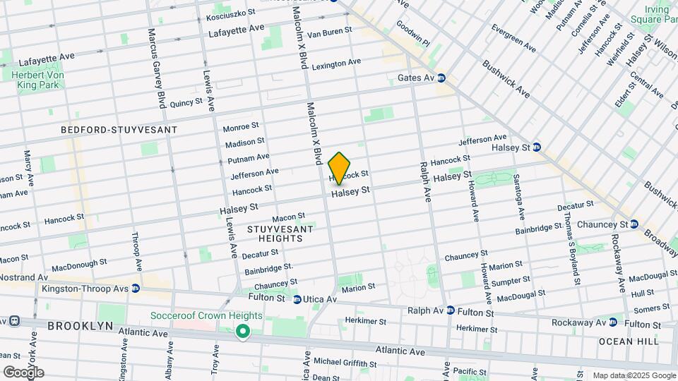 601 Halsey St Map and Location Details