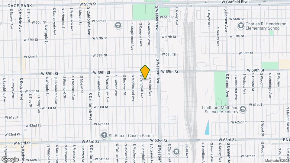 5931 S Campbell Ave Map and Location Details
