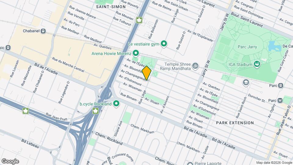 761 De Liège Rue O Map and Location Details