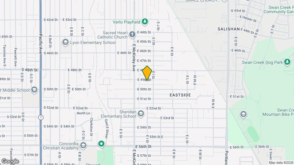 834 E 49th St Map and Location Details