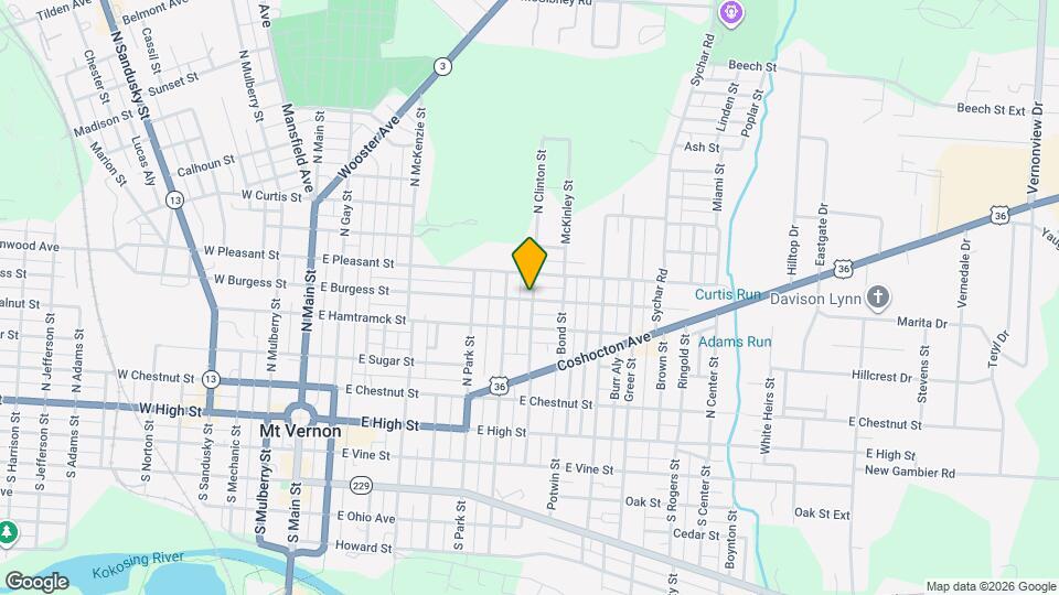 407 E Burgess St Map and Location Details