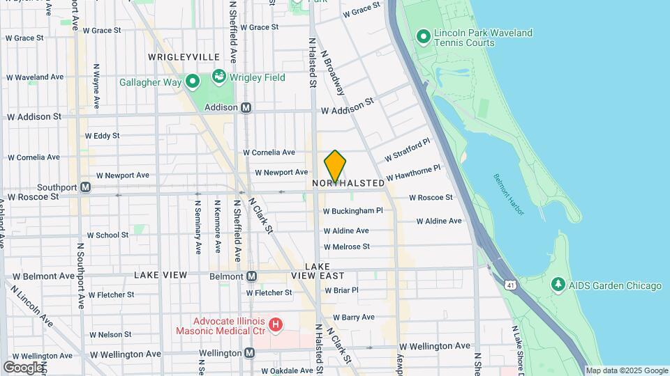 722 W Roscoe St, Unit 2N Map and Location Details