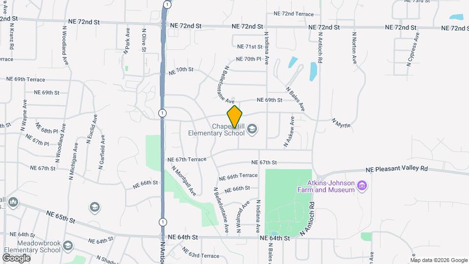 6800 N Walrond Ave Map and Location Details