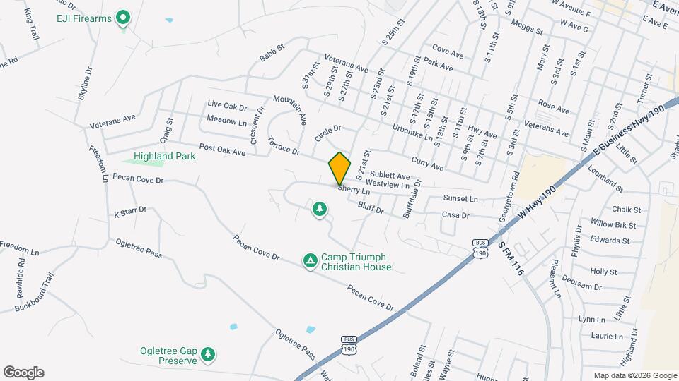 1307 Sherry Ln, Unit B Map and Location Details