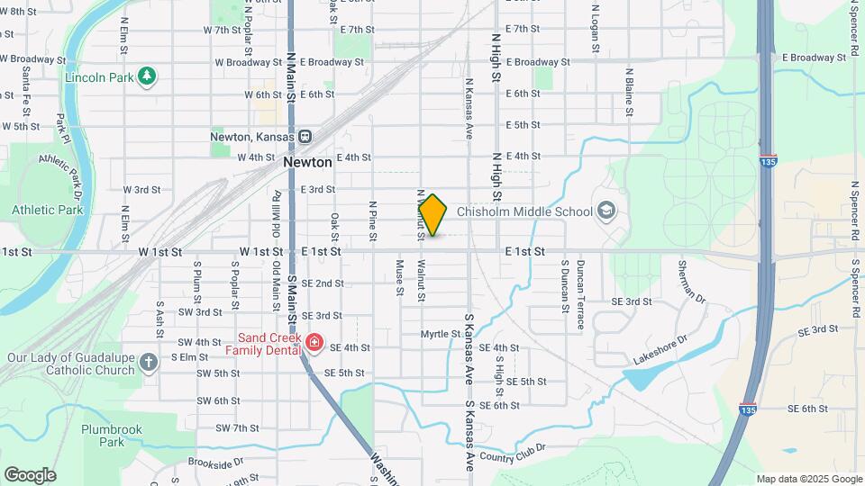 406 E 1st St Map and Location Details