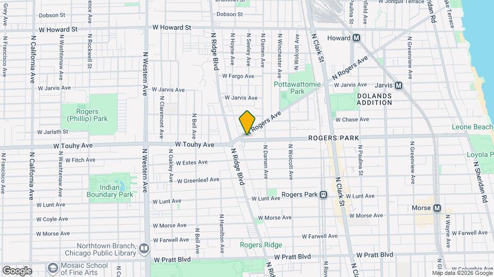 2042 W Touhy Ave, Unit G Mapa y Detalles de la Ubicación