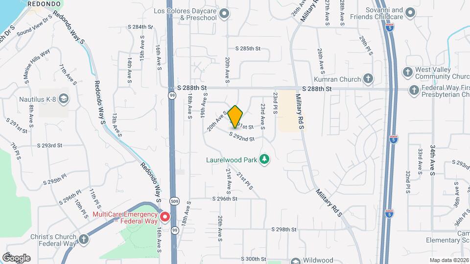 2200 S 292nd St Map and Location Details