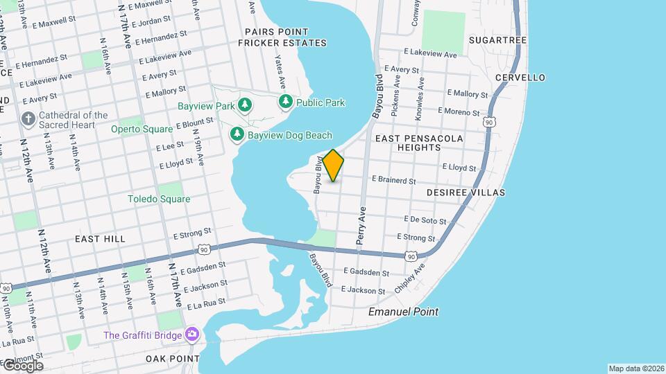 2710 E Gonzalez St Map and Location Details